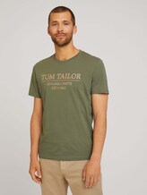 T-Shirt mit Bio-Baumwolle - Männer - Oak Leaf Green T-Shirt mit Bio-Baumwolle - Männer - Oak Leaf Green - 1 - TOM TAILOR