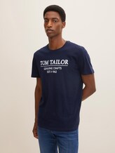 T-Shirt mit Bio-Baumwolle - Männer - Sky Captain Blue T-Shirt mit Bio-Baumwolle - Männer - Sky Captain Blue - 1 - TOM TAILOR