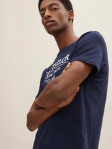 T-Shirt mit Bio-Baumwolle - Männer - Sky Captain Blue T-Shirt mit Bio-Baumwolle - Männer - Sky Captain Blue - 5 - TOM TAILOR
