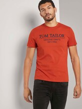 T-Shirt mit Logo-Print - Männer - Ginger Orange T-Shirt mit Logo-Print - Männer - Ginger Orange - 5 - TOM TAILOR