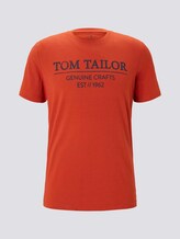 T-Shirt mit Logo-Print - Männer - Ginger Orange T-Shirt mit Logo-Print - Männer - Ginger Orange - 7 - TOM TAILOR