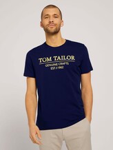 T-Shirt mit Bio-Baumwolle - Männer - Sailor Blue T-Shirt mit Bio-Baumwolle - Männer - Sailor Blue - 1 - TOM TAILOR