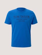 T-Shirt mit Logo-Print - Männer - Electric Blue T-Shirt mit Logo-Print - Männer - Electric Blue - 7 - TOM TAILOR