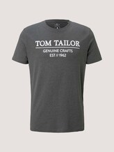 T-Shirt mit Logo-Print - Männer - Anthracite T-Shirt mit Logo-Print - Männer - Anthracite - 7 - TOM TAILOR