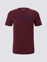 T-Shirt mit Bio-Baumwolle - Männer - Dusty Wildberry Red T-Shirt mit Bio-Baumwolle - Männer - Dusty Wildberry Red - 7 - TOM TAILOR
