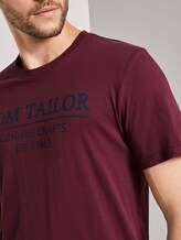 T-Shirt mit Bio-Baumwolle - Männer - Dusty Wildberry Red T-Shirt mit Bio-Baumwolle - Männer - Dusty Wildberry Red - 9 - TOM TAILOR