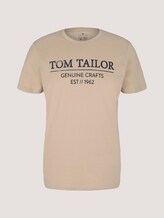 T-Shirt mit Bio-Baumwolle - Männer - Sandy Beige T-Shirt mit Bio-Baumwolle - Männer - Sandy Beige - 7 - TOM TAILOR