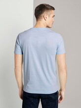 T-Shirt mit Bio-Baumwolle - Männer - Light Metal Blue T-Shirt mit Bio-Baumwolle - Männer - Light Metal Blue - 2 - TOM TAILOR