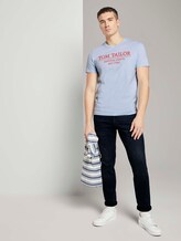 T-Shirt mit Bio-Baumwolle - Männer - Light Metal Blue T-Shirt mit Bio-Baumwolle - Männer - Light Metal Blue - 3 - TOM TAILOR