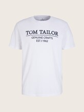 T-Shirt mit Bio-Baumwolle - Männer - White T-Shirt mit Bio-Baumwolle - Männer - White - 7 - TOM TAILOR