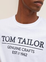 T-Shirt mit Bio-Baumwolle - Männer - White T-Shirt mit Bio-Baumwolle - Männer - White - 9 - TOM TAILOR