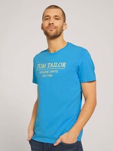 T-Shirt mit Bio-Baumwolle - Männer - north blue T-Shirt mit Bio-Baumwolle - Männer - north blue - 1 - TOM TAILOR
