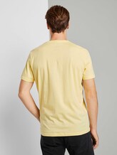 T-Shirt mit Bio-Baumwolle - Männer - pale straw yellow T-Shirt mit Bio-Baumwolle - Männer - pale straw yellow - 2 - TOM TAILOR