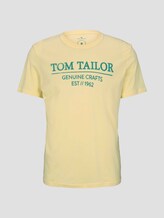 T-Shirt mit Bio-Baumwolle - Männer - pale straw yellow T-Shirt mit Bio-Baumwolle - Männer - pale straw yellow - 7 - TOM TAILOR