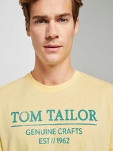 T-Shirt mit Bio-Baumwolle - Männer - pale straw yellow T-Shirt mit Bio-Baumwolle - Männer - pale straw yellow - 9 - TOM TAILOR