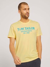 T-Shirt mit Bio-Baumwolle - Männer - pale-banana-yellow T-Shirt mit Bio-Baumwolle - Männer - pale-banana-yellow - 1 - TOM TAILOR