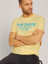 T-Shirt mit Bio-Baumwolle - Männer - pale-banana-yellow T-Shirt mit Bio-Baumwolle - Männer - pale-banana-yellow - 5 - TOM TAILOR