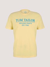 T-Shirt mit Bio-Baumwolle - Männer - pale-banana-yellow T-Shirt mit Bio-Baumwolle - Männer - pale-banana-yellow - 7 - TOM TAILOR