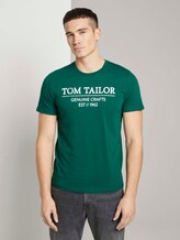 T-Shirt mit Bio-Baumwolle - Männer - dark pine fiorest T-Shirt mit Bio-Baumwolle - Männer - dark pine fiorest - 1 - TOM TAILOR