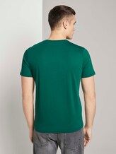 T-Shirt mit Bio-Baumwolle - Männer - dark pine fiorest T-Shirt mit Bio-Baumwolle - Männer - dark pine fiorest - 2 - TOM TAILOR