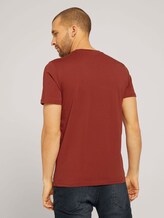 T-Shirt mit Bio-Baumwolle - Männer - chili oil red T-Shirt mit Bio-Baumwolle - Männer - chili oil red - 2 - TOM TAILOR