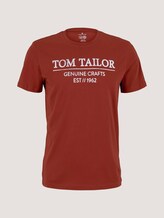 T-Shirt mit Bio-Baumwolle - Männer - chili oil red T-Shirt mit Bio-Baumwolle - Männer - chili oil red - 7 - TOM TAILOR