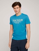 T-Shirt mit Bio-Baumwolle - Männer - dark teal breeze T-Shirt mit Bio-Baumwolle - Männer - dark teal breeze - 1 - TOM TAILOR