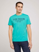 T-Shirt mit Bio-Baumwolle - Männer - dusty aqua T-Shirt mit Bio-Baumwolle - Männer - dusty aqua - 1 - TOM TAILOR