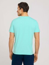T-Shirt mit Bio-Baumwolle - Männer - lucite green white melange T-Shirt mit Bio-Baumwolle - Männer - lucite green white melange - 2 - TOM TAILOR