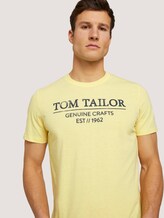 T-Shirt mit Bio-Baumwolle - Männer - pale yellow white melange T-Shirt mit Bio-Baumwolle - Männer - pale yellow white melange - 9 - TOM TAILOR