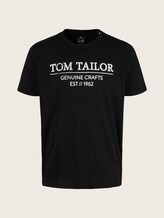 T-Shirt mit Bio-Baumwolle - Männer - Black T-Shirt mit Bio-Baumwolle - Männer - Black - 7 - TOM TAILOR