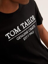 T-Shirt mit Bio-Baumwolle - Männer - Black T-Shirt mit Bio-Baumwolle - Männer - Black - 9 - TOM TAILOR