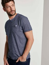 Fein gemustertes T-Shirt mit Brusttasche - Männer - Dark Blue Stripe Fein gemustertes T-Shirt mit Brusttasche - Männer - Dark Blue Stripe - 5 - TOM TAILOR