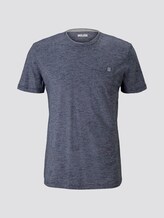 Fein gemustertes T-Shirt mit Brusttasche - Männer - Dark Blue Stripe Fein gemustertes T-Shirt mit Brusttasche - Männer - Dark Blue Stripe - 7 - TOM TAILOR