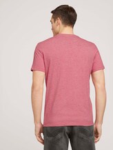 Fein gestreiftes T-Shirt mit Brusttasche - Männer - powerful red yarn dye stripe Fein gestreiftes T-Shirt mit Brusttasche - Männer - powerful red yarn dye stripe - 2 - TOM TAILOR