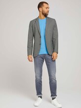 Fein gestreiftes T-Shirt mit Brusttasche - Männer - teal fine stripe Fein gestreiftes T-Shirt mit Brusttasche - Männer - teal fine stripe - 3 - TOM TAILOR