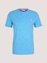 Fein gestreiftes T-Shirt mit Brusttasche - Männer - teal fine stripe Fein gestreiftes T-Shirt mit Brusttasche - Männer - teal fine stripe - 7 - TOM TAILOR
