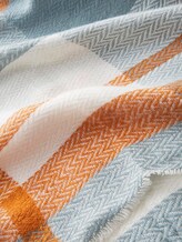 Breiter Schal im Karomuster - Frauen - mineral stone blue check Breiter Schal im Karomuster - Frauen - mineral stone blue check - 9 - TOM TAILOR Denim