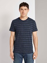 Bunt gestreiftes T-Shirt - Männer - Blue Off White Stripe Bunt gestreiftes T-Shirt - Männer - Blue Off White Stripe - 1 - TOM TAILOR