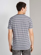 Bunt gestreiftes T-Shirt - Männer - offwhite navy stripes Bunt gestreiftes T-Shirt - Männer - offwhite navy stripes - 2 - TOM TAILOR