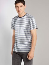 Bunt gestreiftes T-Shirt - Männer - offwhite navy stripes Bunt gestreiftes T-Shirt - Männer - offwhite navy stripes - 5 - TOM TAILOR