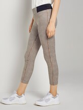Treggings mit elastischem Bund - Frauen - camel small check Treggings mit elastischem Bund - Frauen - camel small check - 11 - TOM TAILOR
