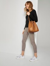Treggings mit elastischem Bund - Frauen - camel small check Treggings mit elastischem Bund - Frauen - camel small check - 3 - TOM TAILOR