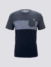 T-Shirt mit Blockstreifen und Brusttasche - Männer - Sky Captain Blue T-Shirt mit Blockstreifen und Brusttasche - Männer - Sky Captain Blue - 7 - TOM TAILOR