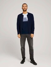 T-Shirt mit Blockstreifen und Brusttasche - Männer - Blanc De Blanc White Melange T-Shirt mit Blockstreifen und Brusttasche - Männer - Blanc De Blanc White Melange - 3 - TOM TAILOR