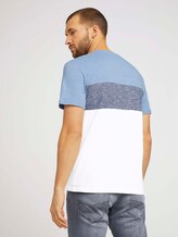 T-Shirt mit Blockstreifen und Brusttasche - Männer - Yonder Blue T-Shirt mit Blockstreifen und Brusttasche - Männer - Yonder Blue - 2 - TOM TAILOR