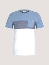 T-Shirt mit Blockstreifen und Brusttasche - Männer - Yonder Blue T-Shirt mit Blockstreifen und Brusttasche - Männer - Yonder Blue - 7 - TOM TAILOR