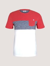 T-Shirt mit Blockstreifen und Brusttasche - Männer - Powerful Red T-Shirt mit Blockstreifen und Brusttasche - Männer - Powerful Red - 7 - TOM TAILOR