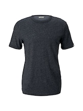 TOM TAILOR Herren T-Shirt in Mélange-Optik, blau, Gr.XXL