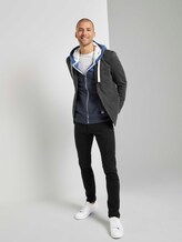 Sweatjacke mit Kapuze im Colorblocking - Männer - Sky Captain Blue Sweatjacke mit Kapuze im Colorblocking - Männer - Sky Captain Blue - 3 - TOM TAILOR